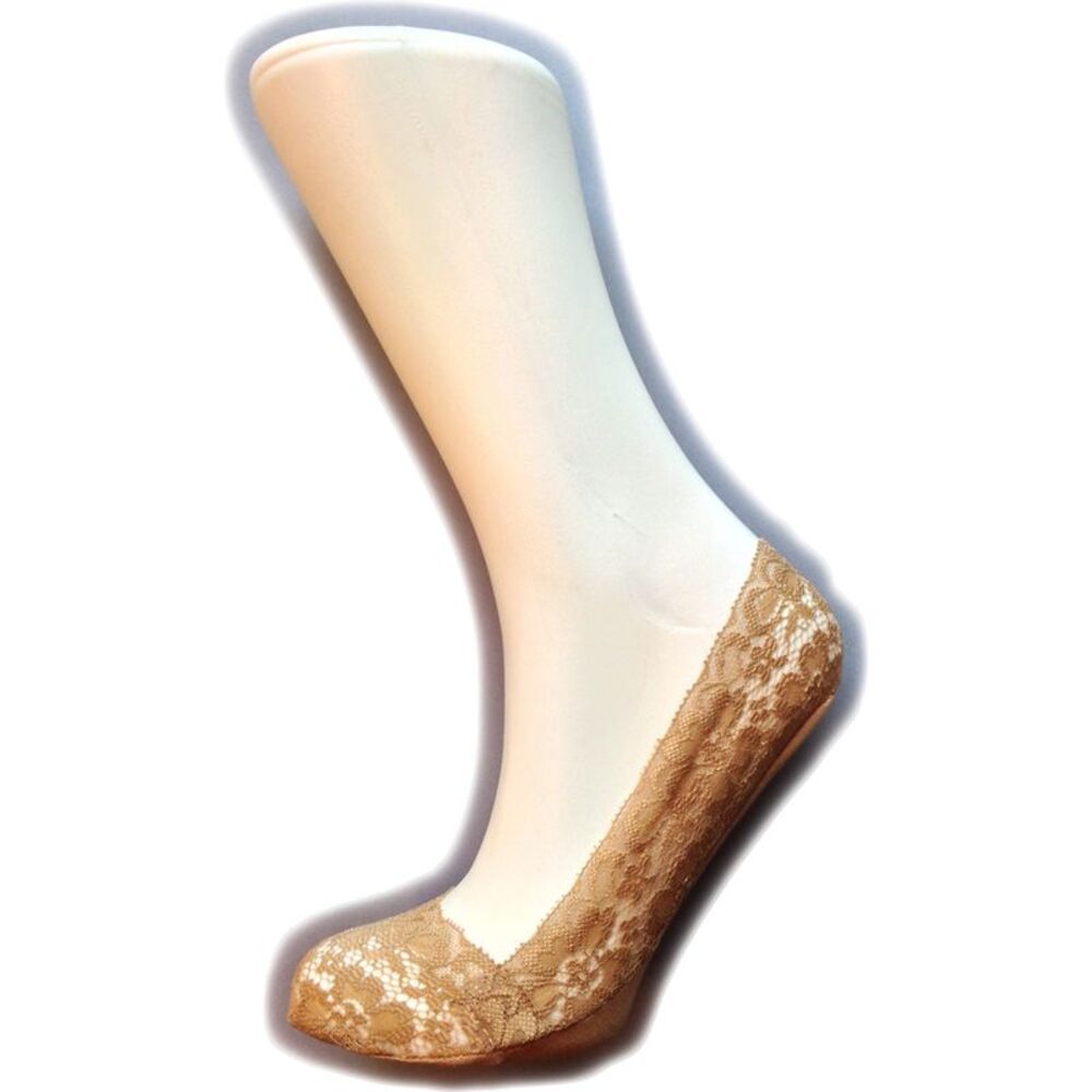 Silky Womens/Ladies Lace Footsies (1 Pair) / Natural